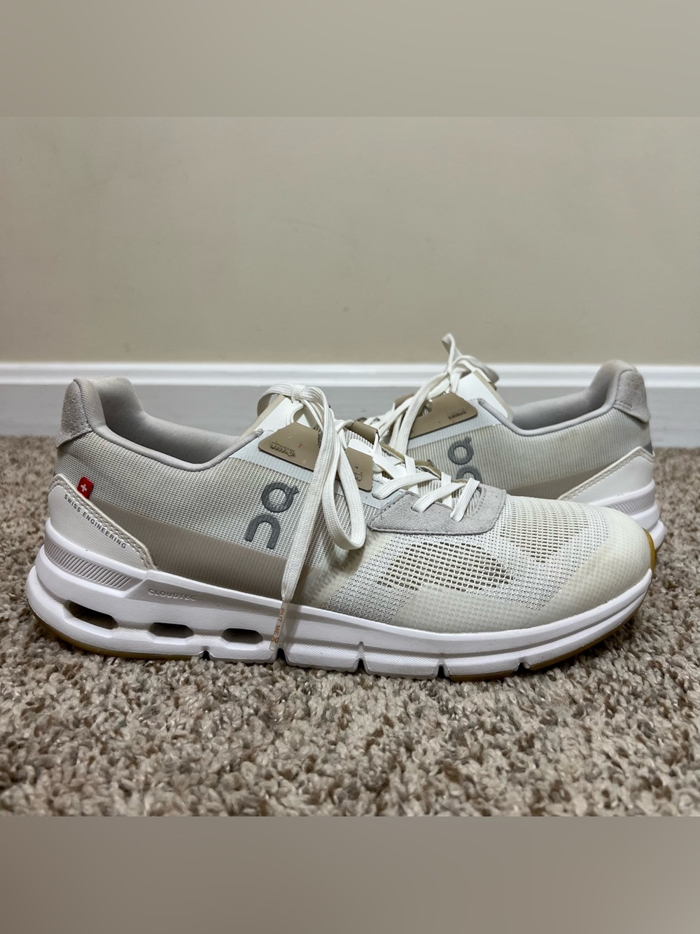ON Cloudrift Undyed Sneakers White Sand 87-98261 Women's Size 8